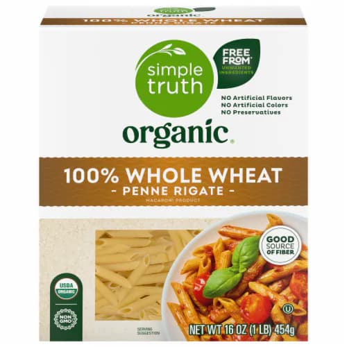 Organic Wholewheat Penne Rigate Pasta